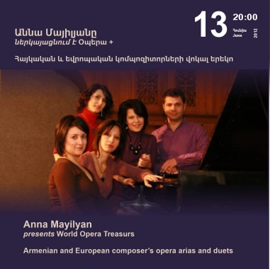 Cafesjian Classical Music Series: Anna Mayilyan presents World Opera Treasurs