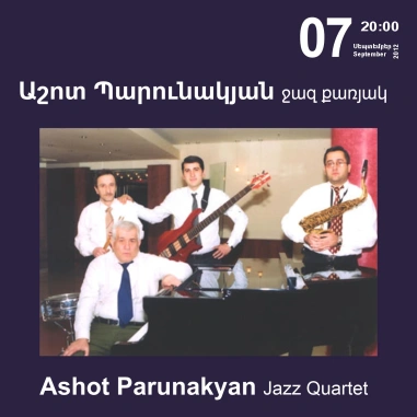 Music Cascade: Ashot Parunakyan Jazz Quartet