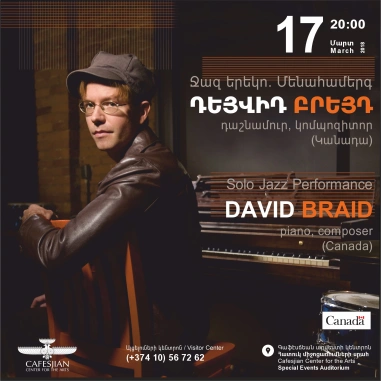 Solo Jazz Performance: David BRAID piano, composer (Canada)