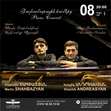 Piano Concert: Khachik Andreasyan & Martin Shahbazyan