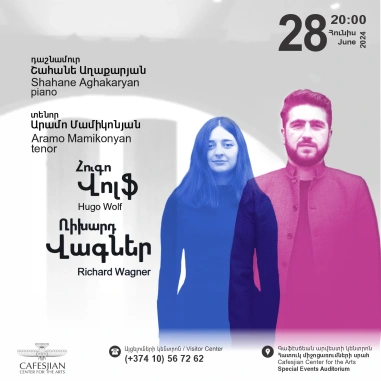 Tenor: Aramo Mamikonyan Pianist: Shahane Aghakaryan