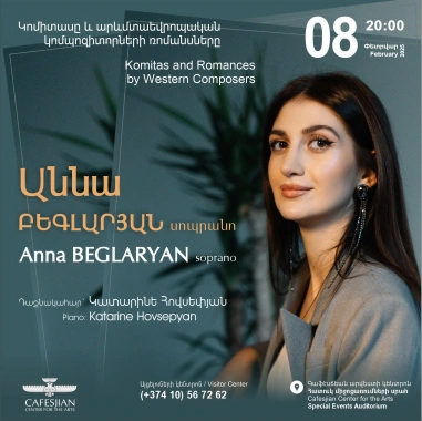 Anna Beglaryan։ Komitas and Romances by Western Composers