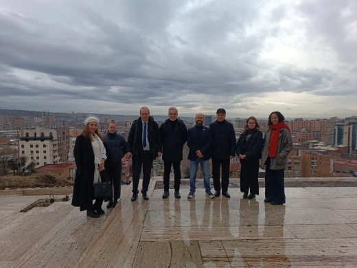 Laurent Le Bon, President of Centre Pompidou in Paris, visited the Cafesjian Center for the Arts