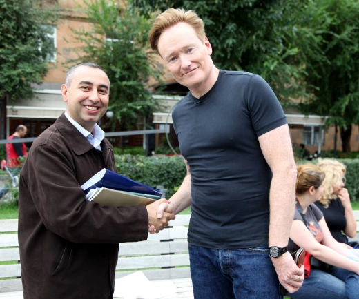 Conan Christopher O'Brien visited the Cafesjian Center for the Arts