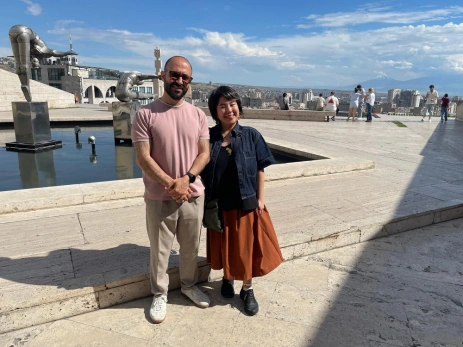 Michelle Rocha, Head of Touring at Factory International, visited the Cafesjian Center for the Arts