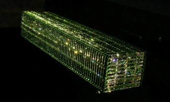 Georg Baldele, (b. 1968), Austria-Great Britain, "Glitterbox Horizontal", crystal glass, Cafesjian Art Trust