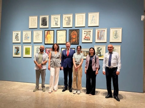 Alessandro Ferranti, the Ambassador of Italy to Armenia, visited the Cafesjian Center for the Arts
