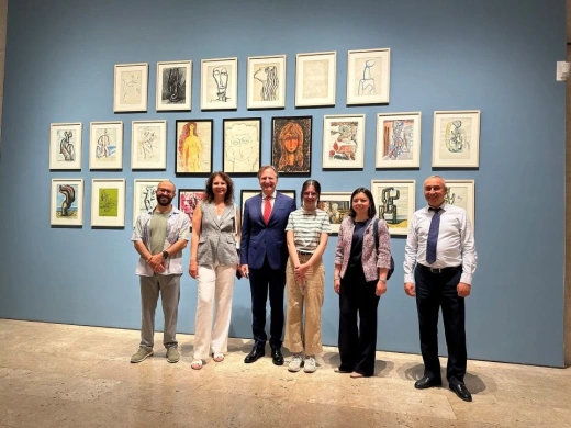 Alessandro Ferranti, the Ambassador of Italy to Armenia, visited the Cafesjian Center for the Arts