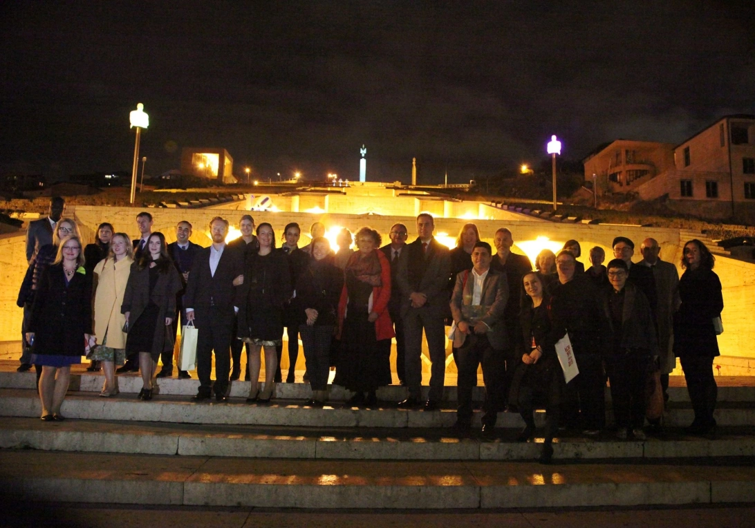 The participants of the annual conference of the International Committee for Marketing and Public Relations (MPR) of the International Council of Museums (ICOM) visited the Cafesjian Center for the Arts