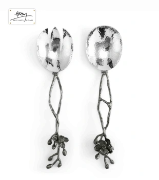 Black orchid serving set