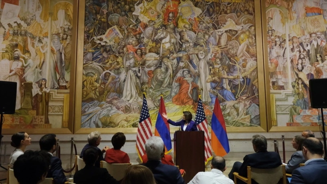 ԱՄՆ ներկայացուցիչների պալատի խոսնակ Նենսի Փելոսիի ելույթը «Գաֆէսճեան արվեստի կենտրոնում»
