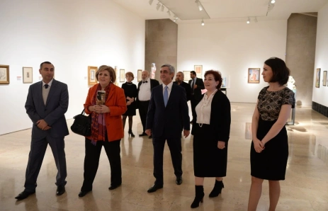 President of RA Serzh Sargsyan Visited the Cafesjian Center for the Arts