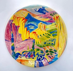 Large clay plate